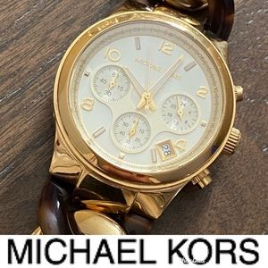 MICHAEL KORS Runway MK4269 Gold Dial Genuine